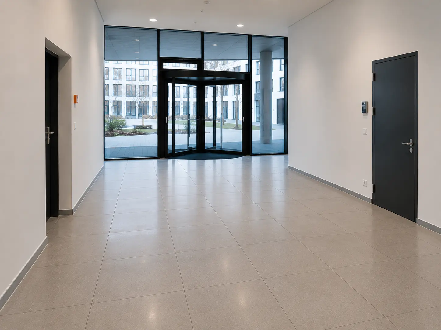 Professionelle Bauendreinigung in Hannover: Empfang und Lobby nach der Fertigstellung
