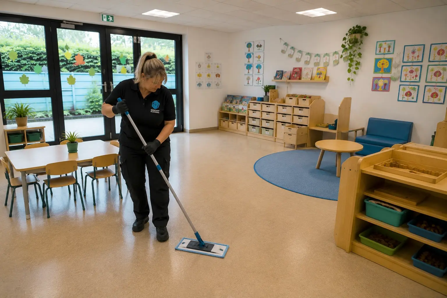 Kitareinigung: Unterhaltsreinigung des Bodens in Kassel